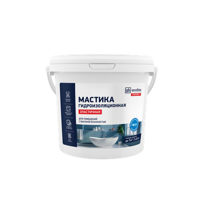 Гидроизоляционная мастика GoodHim Акриловая эластичная / 16024 (синий, 3.5кг)