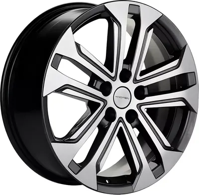 Литой диск Khomen KHW1803 Haval Dargo 18x7" 5x114.3мм DIA 66.5мм ET 40мм (Gray FP)
