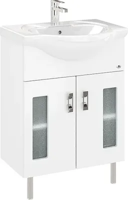 Тумба с умывальником Onika Кристалл 60 106123 + Santek Байкал 60 1WH109652