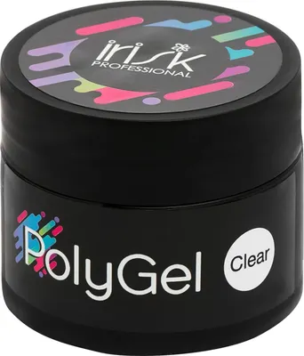 Моделирующий гель для ногтей IRISK PolyGel тон 02 Clear (20г, в банке)