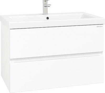 Тумба с умывальником Onika Эвада 80 108058 + Cersanit Como 80 S-UM-COM80/1-w