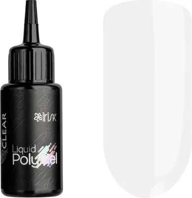 Моделирующий гель для ногтей IRISK Liquid PolyGel тон 01 Clear (50мл)