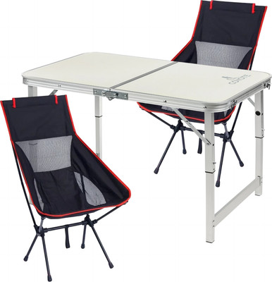 Комплект складной мебели Coyote Стол HYT003 50x80см + Кресло OG2967B (2шт, черный)