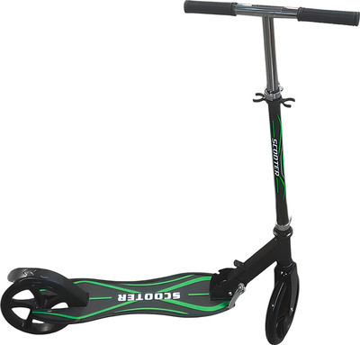 Самокат детский Yayale 1068 (черный/зеленый)