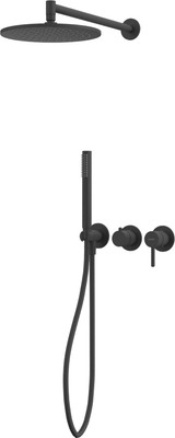 Душевая система со смесителем Whitecross YSET13BL (черный матовый)