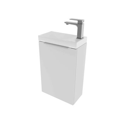 Тумба под умывальник ЗОВ Монови Слим 40 / S40LW0LW-OL7091B (белый матовый)