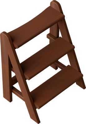 Лестница для купели Polarspa Термососна 3-ступенчатая (темный)