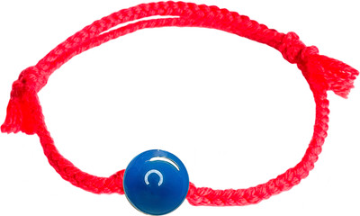 Браслет Wolves Красная нить с агатом 2024 (синий)