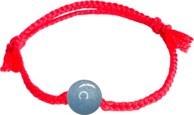 Браслет Wolves Красная нить с аквамарином 2026 (голубой)