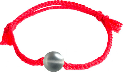Браслет Wolves Красная нить с опалом 2034 (серый)