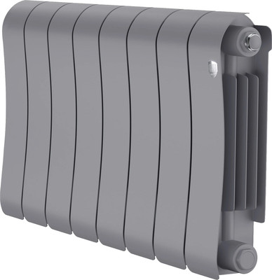 Радиатор биметаллический Royal Thermo Infinity 300 Silver Satin (8 секций)