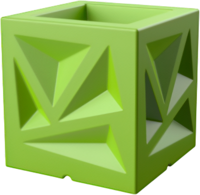 Вазон БЕРКАНО Icelandic Cube DB / 260_006_16 (Spring Green)