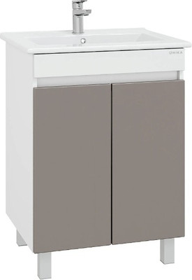 Тумба с умывальником Onika Марви 60 / 106152 мокка + Santek Элина 60 1WH501606