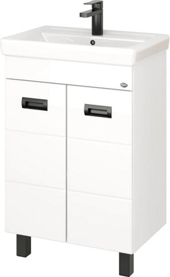 Тумба с умывальником Onika Балтика-Квадро 55.11 105552 + Santek Тигода 55 1WH302126