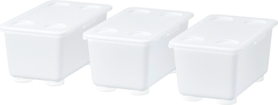 Набор контейнеров для хранения Ikea Glis 406.041.16 (3шт, прозрачный)