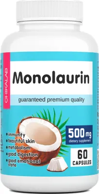 Мультивитаминный комплекс Chikalab Монолаурин 500мг (60 капсул)