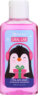 Гель для душа URAL LAB Новогодний. Клубничное мороженое / 10867234 (100мл)