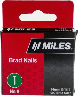 Гвозди для степлера Kangaro Miles №8 / NO.8-14ММ (1000шт)