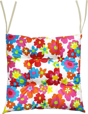 Подушка на стул MATEX Homely / 13-693 (оранжевый/ голубой/ белый)