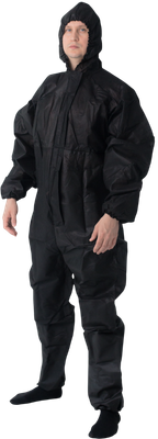 Комбинезон рабочий Смелый Каспер 60 г/м2 с планкой / 45000 (черный, 3XL/56-58)