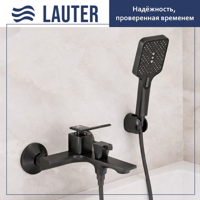 Смеситель Lauter Allure 21CK6618QP + Душевой гарнитур 213GM
