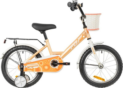 Детский велосипед Foxx Simple 14 / 144SIMPLE.YE6 (персиковый, разобранный, в коробке)