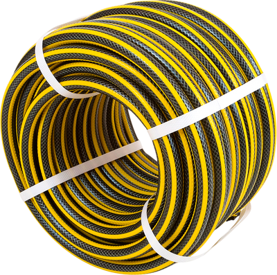 Шланг поливочный Жук Comfort 1/2" 3-х слойный / 325708-00 (25м, желтый)