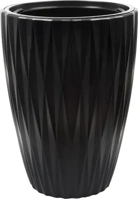 Кашпо Formplastic Caro Slim FP-5830-084 (глубокий черный)