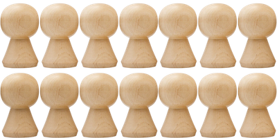 Набор заготовок для творчества Брестская Фабрика Сувениров Женский силуэт peg60f_x8 (8шт)