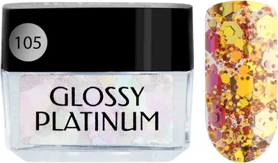 Гель-лак для ногтей IRISK Glossy Platinum тон 105 Duochrome (5мл)