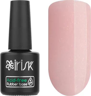 База для гель-лака IRISK Acid-free Rubber Base тон 04 Shimmer Pink (10мл)