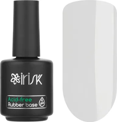 База для гель-лака IRISK Acid-free Rubber Base тон 01 Clear (18мл)