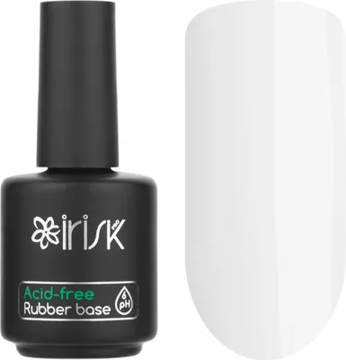 База для гель-лака IRISK Acid-free Rubber Base тон 02 Milky White (18мл)