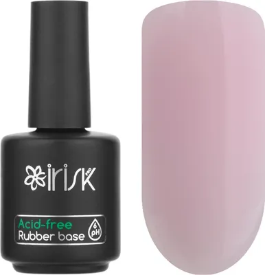 База для гель-лака IRISK Acid-free Rubber Base тон 10 Milky Pink (18мл)