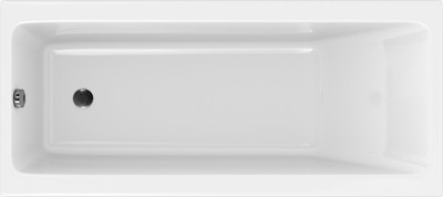 Ванна акриловая Cersanit Crea 180x80 P-WP-CREA-180NL с сифоном Prime 64287 (без ножек, сифон черный)