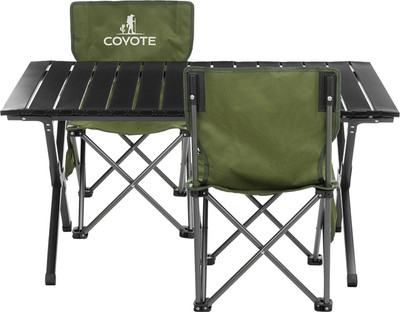Комплект складной мебели Coyote Стол XZ-90 89.2x59.5x41 + Стул HYL003S (2шт, оливковый)