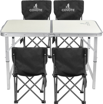 Комплект складной мебели Coyote Стол HKTB-1030L + Стул HYL003S (4шт, черный)