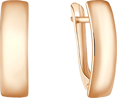 Серьги из красного золота 7 КАРАТ П21013-043К14