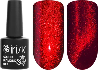 Гель-лак для ногтей IRISK Color Diamond Cat тон 035 Ruby Reds (10мл)