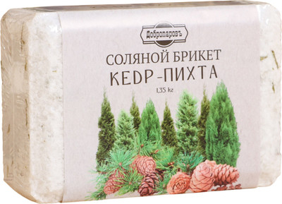 Соляной брикет для бани Добропаровъ Кедр - Пихта / 10175621