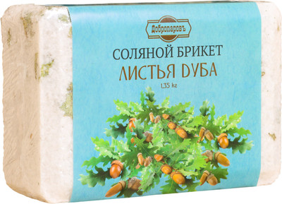 Соляной брикет для бани Добропаровъ Листья дуба / 4836871