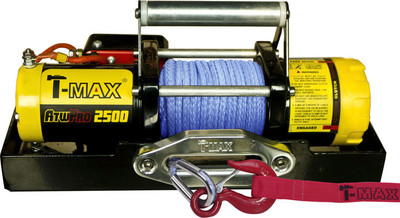 Лебедка электрическая T-MAX Для снегохода с синтетической веревкой / 7205102