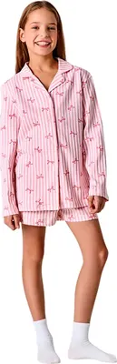 Пижама детская Mark Formelle 567763 (р.104-56, бантики на розовой полоске)