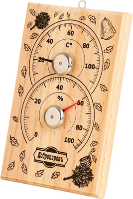 Термогигрометр для бани Добропаровъ С легким паром / 9484776