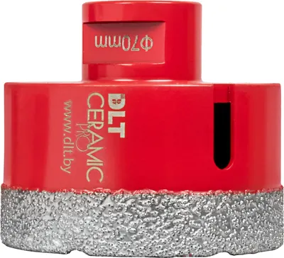 Коронка DLT Ceramic Pro Алмазная для плитки и камня 70мм / 0501