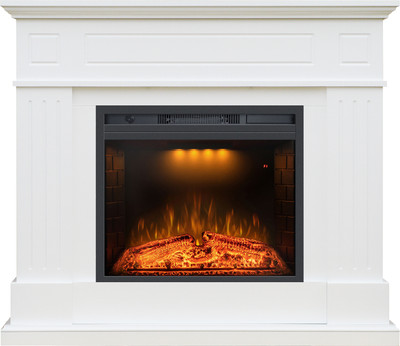Каминокомплект Смолком Lauritz V23 + Emerald 23 RF (бьянко белый)