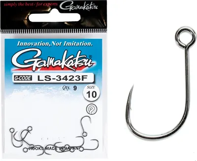 Набор крючков рыболовных Gamakatsu LS-3423F New Label Hooks Black / 149123-010 (9шт)