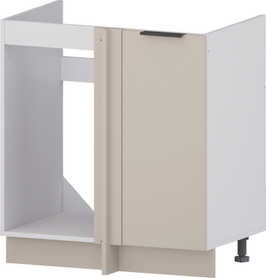 Шкаф под мойку Mio Tesoro Софти угловой НШУ75 (белый/кашемир)