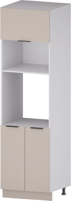 Шкаф-пенал кухонный Mio Tesoro Софти НШП60 (белый/кашемир)