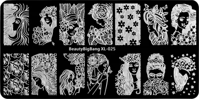 Пластина для стемпинга IRISK металлическая 121 BeauyBigBang XL-025